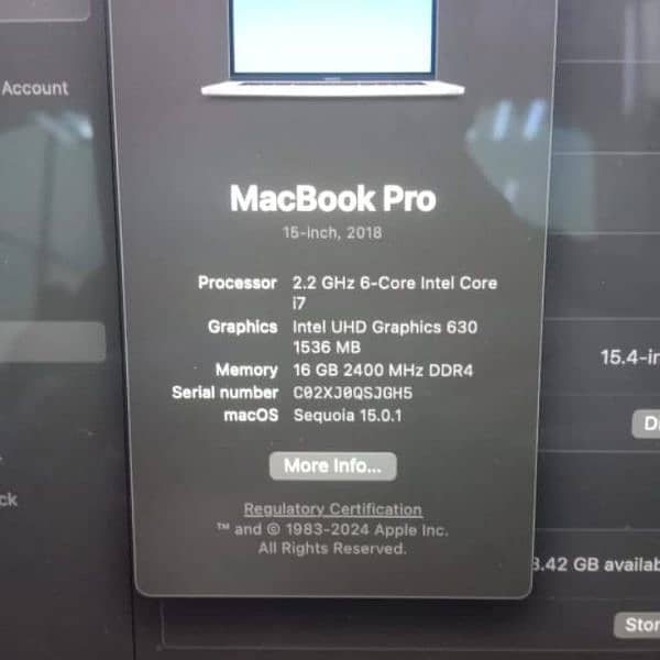 Mac book pro 2018 6