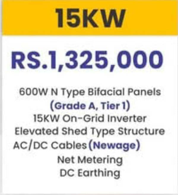 On Grid Solar System on reasonable price 1