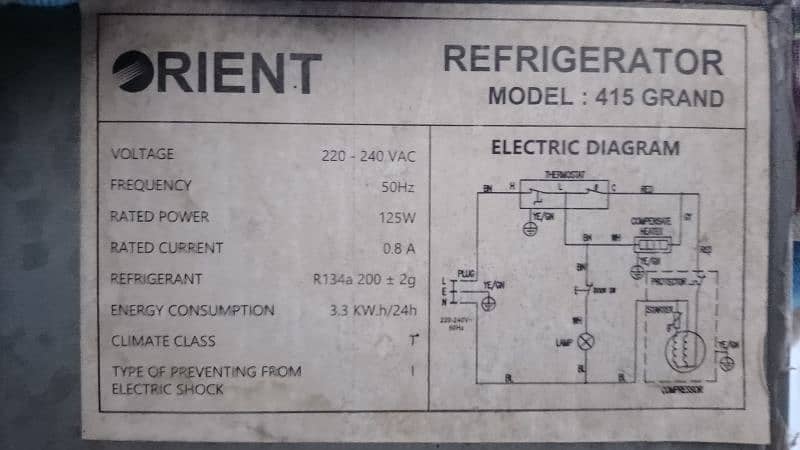 orient fridge  415 leter 0.3. 3.5. 1.6. 3.0. 5.3. 3 6