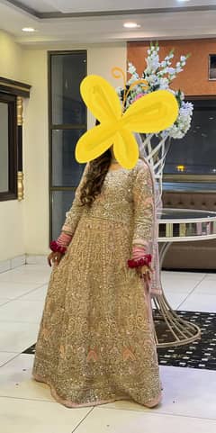 Bridal Walima Dress. Hand made pearls work