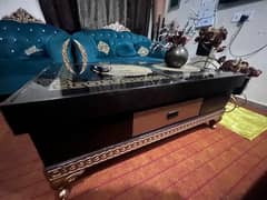 sofa set table with Dewan used for sale in good condition