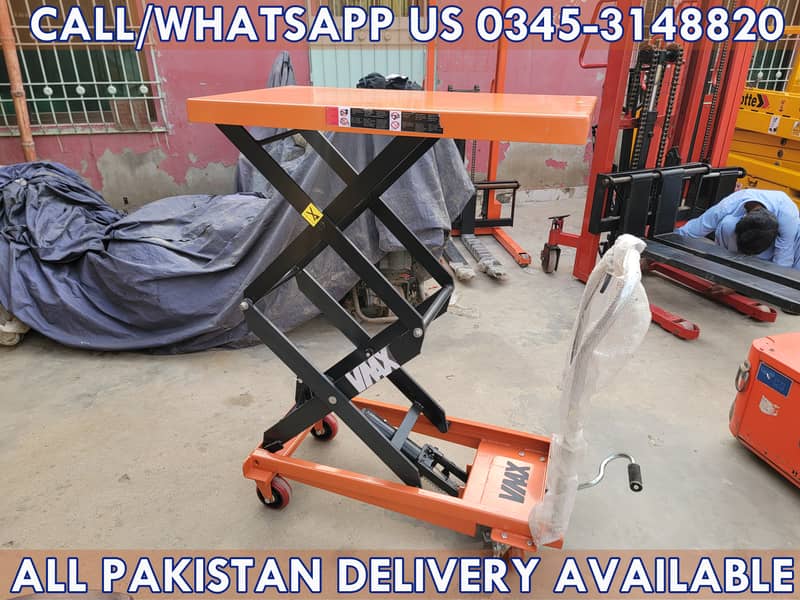 VMAX Manaul Scissor Table Trolley Lifter for Sale in Karachi Pakistan 1