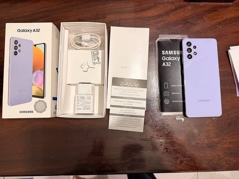 samsung Galaxy A32 purple 10/10 official PTA 2