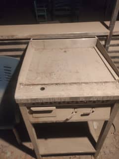 1 Industrial Grade Hot Plate and 1 Tawa with Stand and Burner