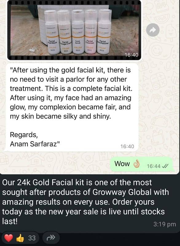 24k Gold facial 1