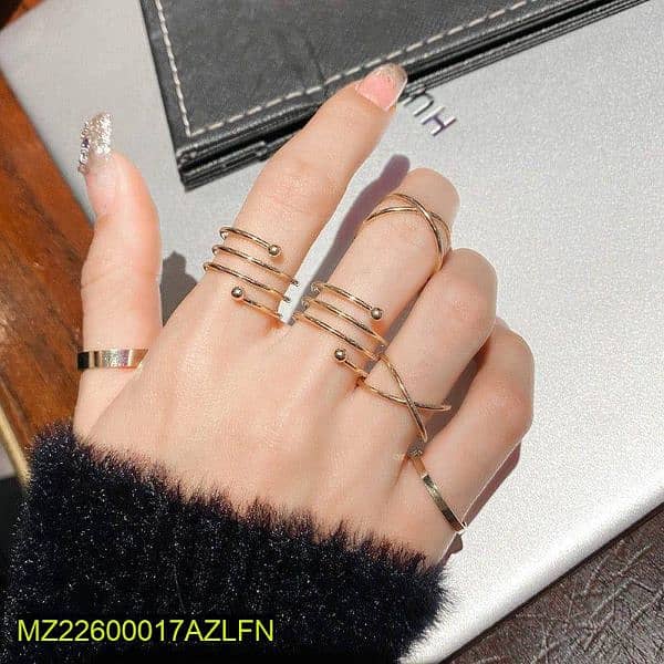 6Pcs Golden Ring Set 1