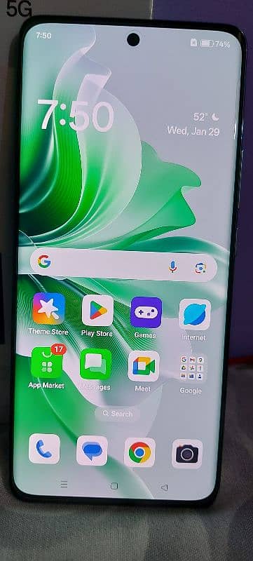 Oppo reno 11 5G full warranty just box open wave green color 12/256GB 6