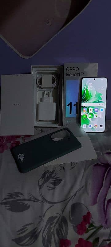 Oppo reno 11 5G full warranty just box open wave green color 12/256GB 2