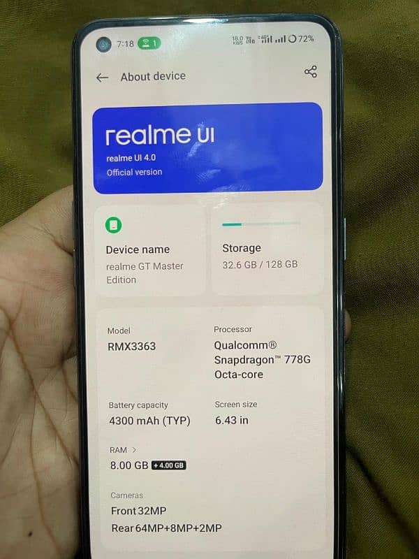 REALME GT MASTER EDITION 8/128 5G 1