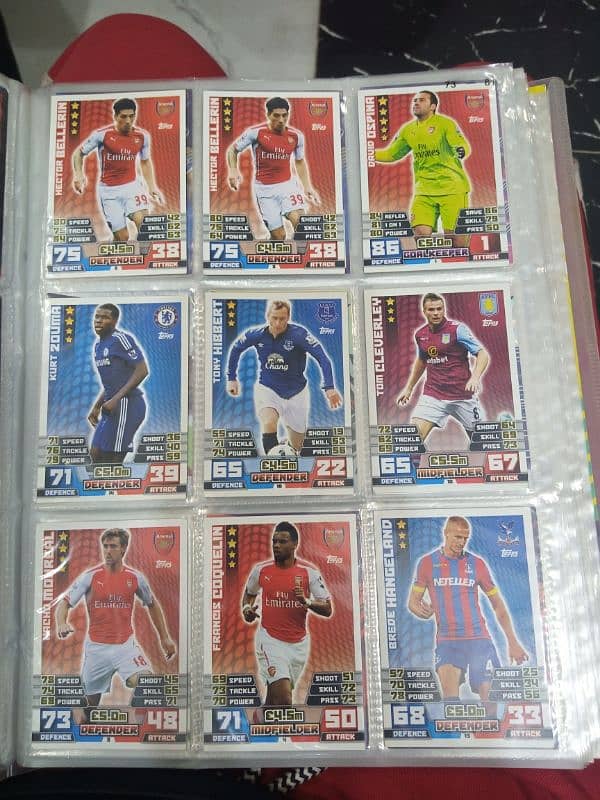 Football Cards TOPPS / PANINI / MERLIN collectable 9