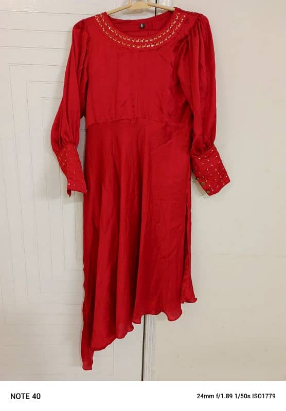 red silk frock 1