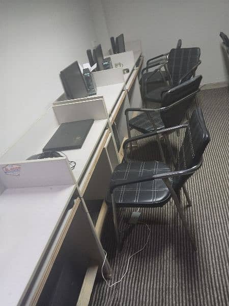 selling 10 racks with chairs 2