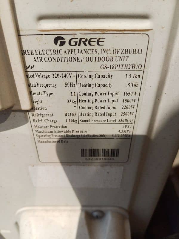 gree invertor ac with genuine gas 1