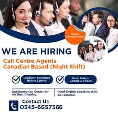 Job are available at Canadian Based Call Center