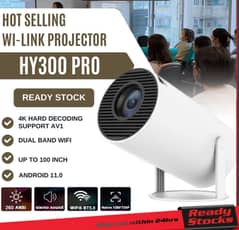 HY300 Pro Projector Digital Android Projector WiFi Bluetooth