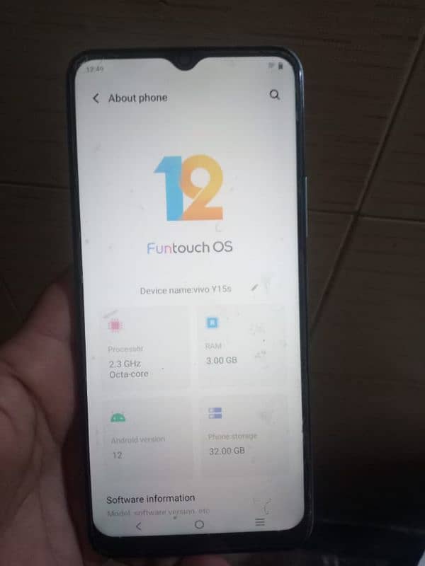 only mobile model vivo y15c condition 10 by 10 internal storage 3/32 3