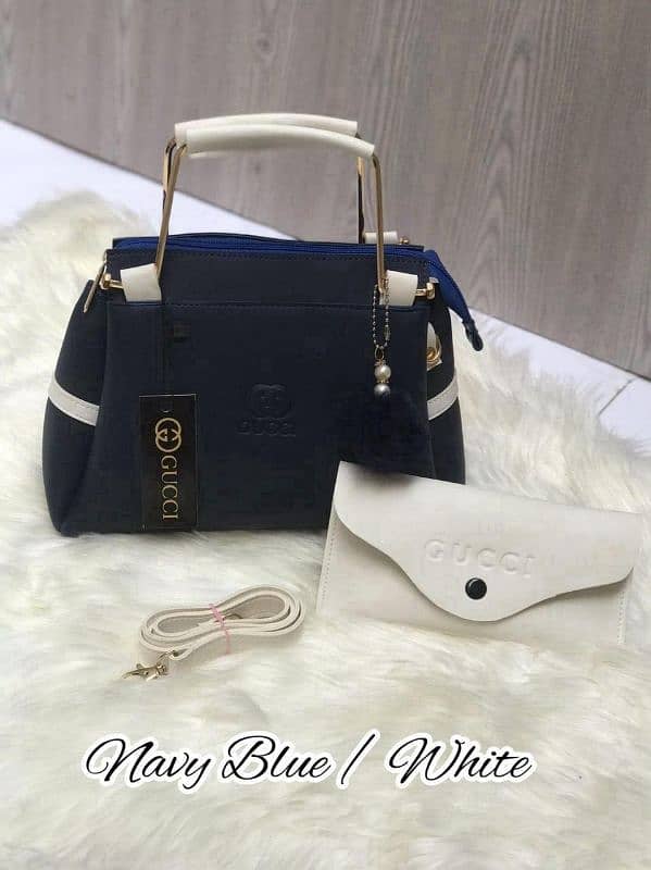 Chic Woman Faux Leather Handbag 6