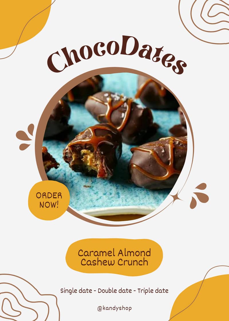 Chocolate caramel dates 0