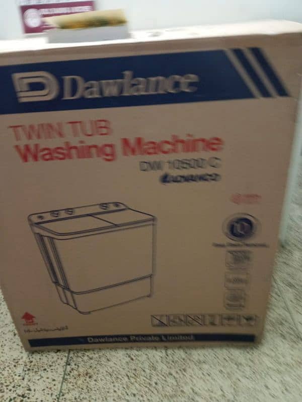 Dawlance 1050 NEW washing machine and dryer 1