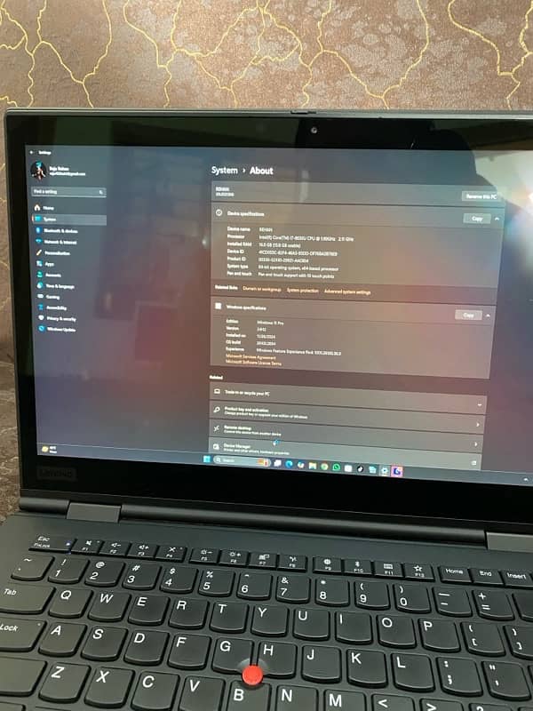 Lenovo x1 yoga Gen 3 LAPTOP IS SLIGHTLY USED CONDITION JUST LIKE NEW 6