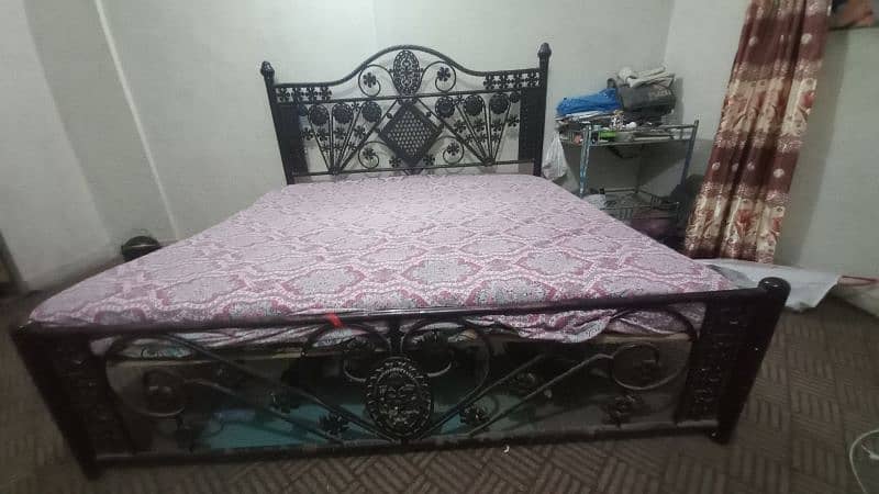 Iron Bed with Mattress 0