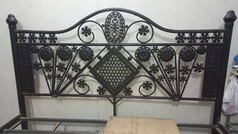 Iron Bed with Mattress 4