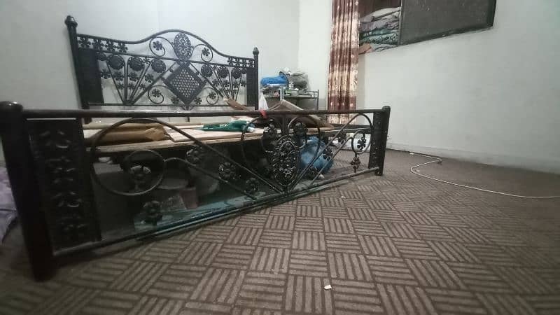 Iron Bed with Mattress 6