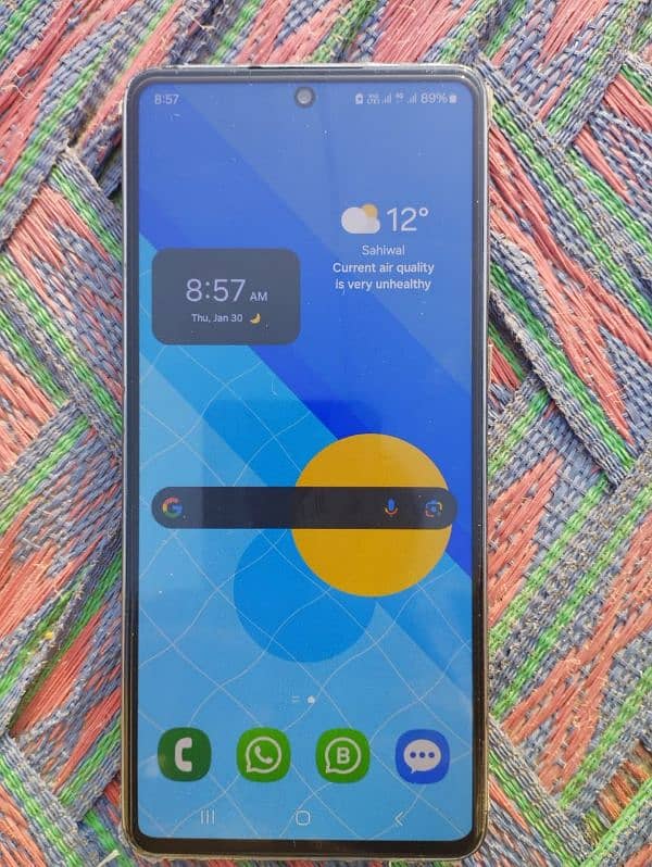 samsung a73 5g  8gb ram 256 gb rom diba vghra disply finger print 1