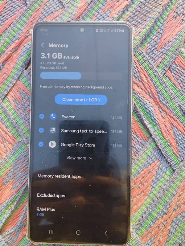 samsung a73 5g  8gb ram 256 gb rom diba vghra disply finger print 7