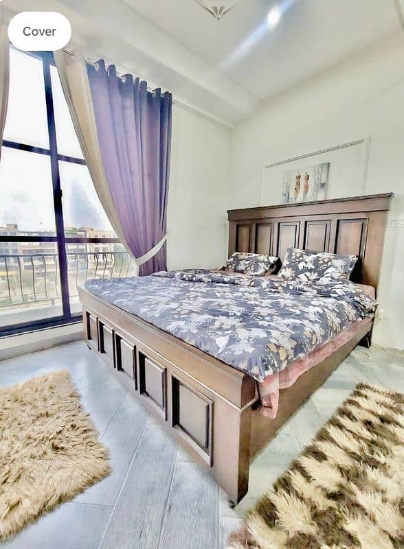 Bed set with side tables and dressing 3