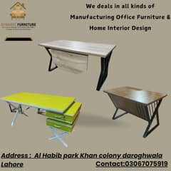 Office Table // Executive Table / K SHAPE  Table // Wooden table