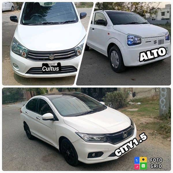 Rent a Car without driver/ car rental/ self drive/ Alto/ Cultus/ yaris 0