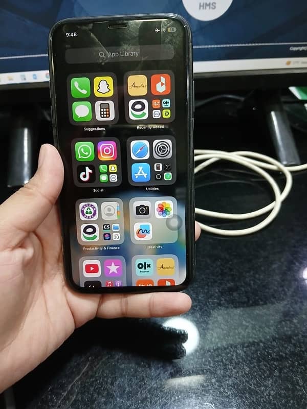 iPhone 11 with box and charger 6