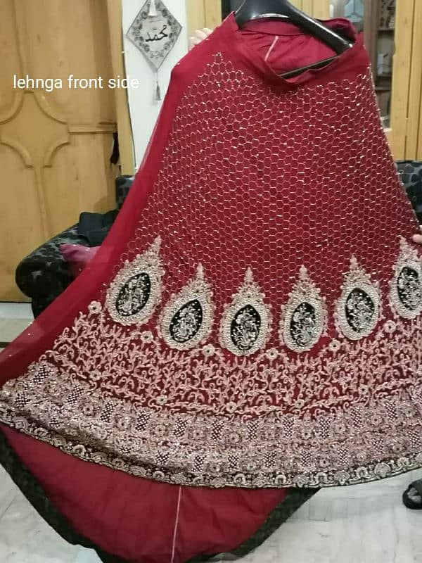 bridal lehnga/ first day dress/ mohsin son's brand/ branded lehnga 2