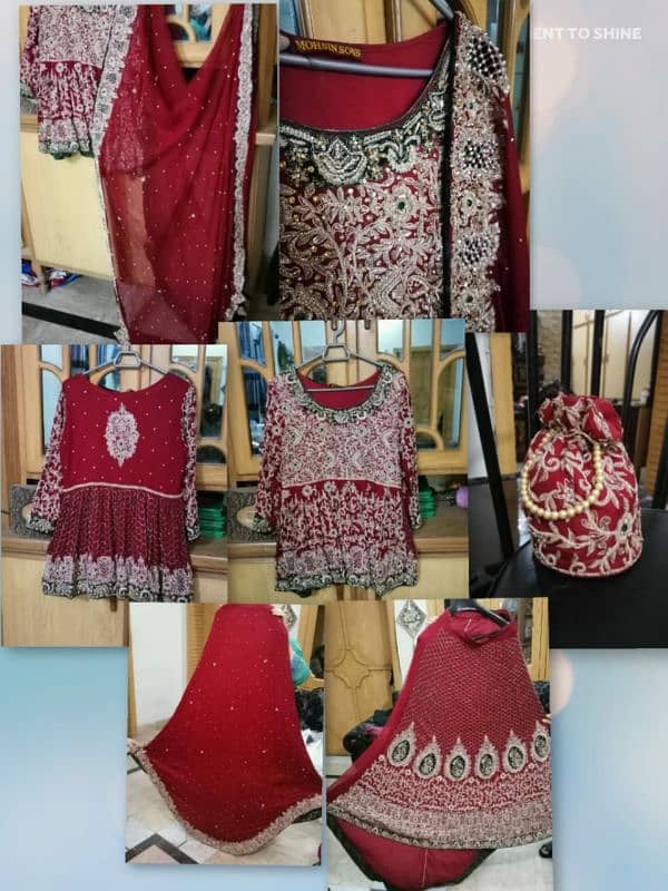 bridal lehnga/ first day dress/ mohsin son's brand/ branded lehnga 7