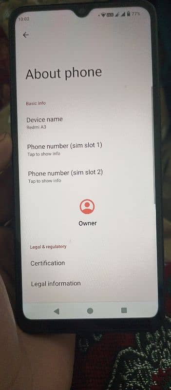 new mobile Redmi a3 4/64 for sale 5