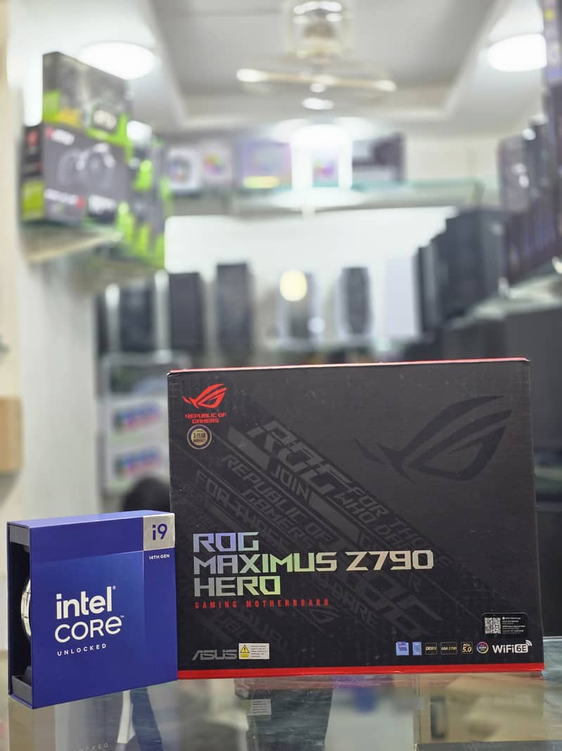 Intel i9 14900k Processor/Asus rog strix  maximus z790/Motherboard 0