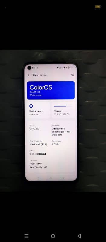 oppo A96 8/128 complte box 10/10 orignal 4