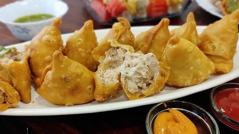 Malai boti cheese samosa 2