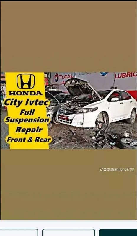 Car's Suspension Repairing Santro,Cultus,Alto,City,WagonR,Vitz,Civic 8