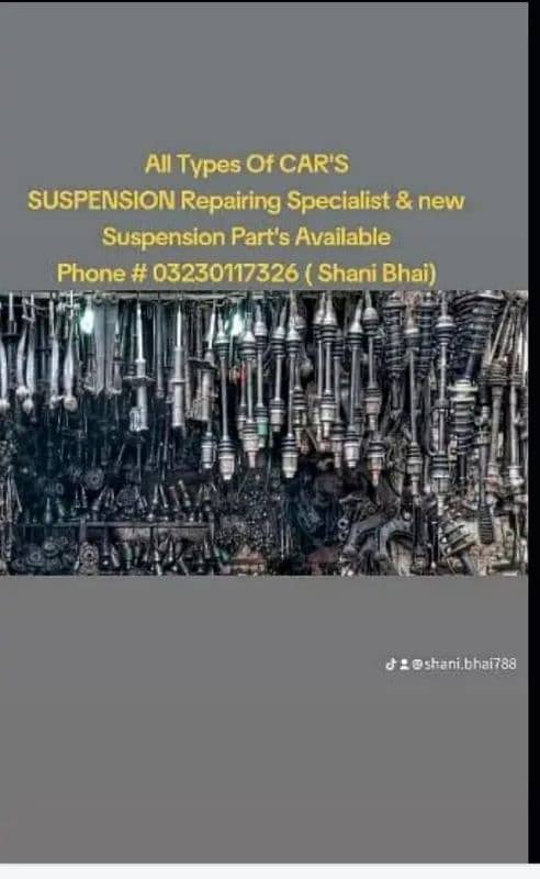 Car's Suspension Repairing Santro,Cultus,Alto,City,WagonR,Vitz,Civic 9