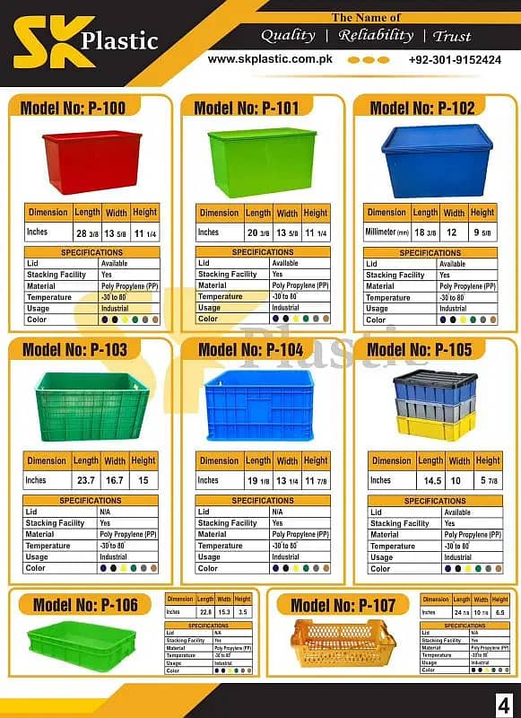 Plastic Baskets / crates / trays / shell 0