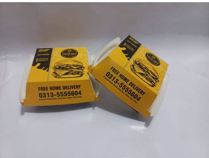 Paper Food Bag & Boxes|BurgerBox|PizzaBox|Butter paper 7