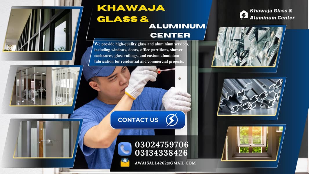 Aluminium Glass - Services in Lahore, Door & Glass Work Shower Cubical 0