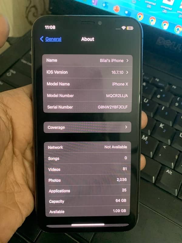 iPhone X 64 GB Non PTA 5