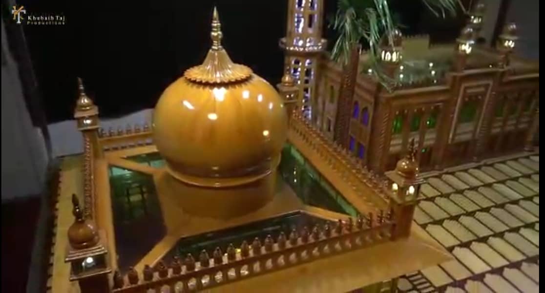 Handmade Wooden Model of Roza Peer Mehar Ali Shah (RA) 1