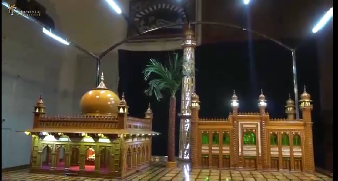 Handmade Wooden Model of Roza Peer Mehar Ali Shah (RA) 4