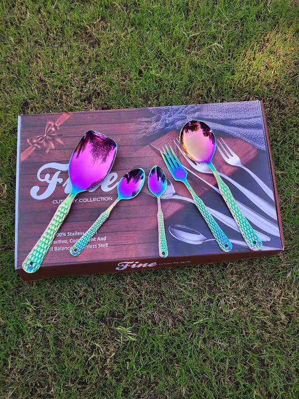 High Quality Spoon Set For 6 Person Serving 28psc 5