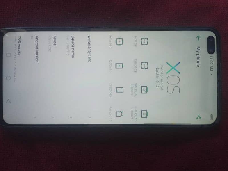 infinix note8  6/128 with box 0