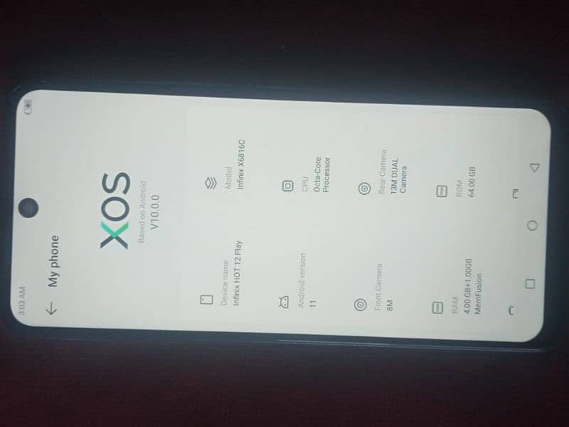 infinix hot12play 0